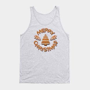 Gingerbread Merry Christmas Tank Top